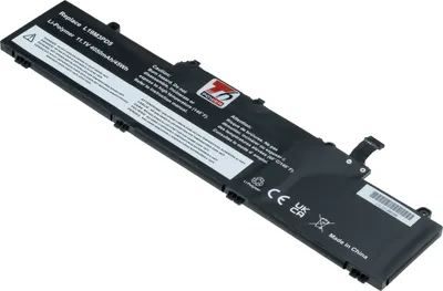 Produktbild von T6 Power Akku für Lenovo Laptop, Teilenummer L19L3PD5, Li-Poly, 11,1 V, 4050 mAh (45 Wh), schwarz