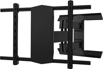 Productafbeelding van B-TECH Wandbeugel 600x400 - geschikt voor schermen tot 75 inch, belastbaar tot 50 kg, kantelbaar en draaibaar, zwart