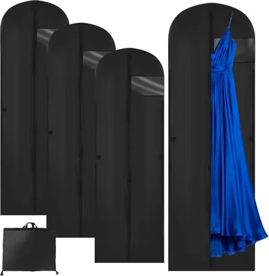 Produktbild von Kleidersack 180 x 60 cm, 4 Stück, wasserdicht, für Kleider