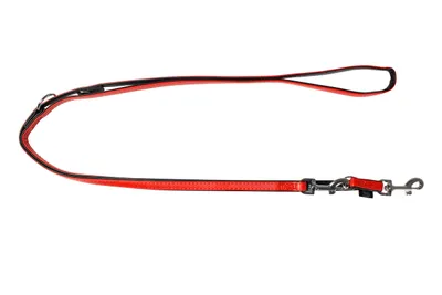 Zdjęcie produktu dla Karlie Art Leather Plus Red, Paris, smycz, 11mm, 200cm