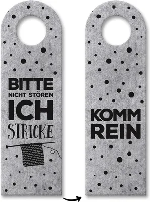 Produktbild von 10x Bitte nicht stören, ich stricke - Türhänger Türhänger Türanhänger