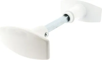 Image de Bouton double carré en aluminium 6/7 Blanc - Alpertec