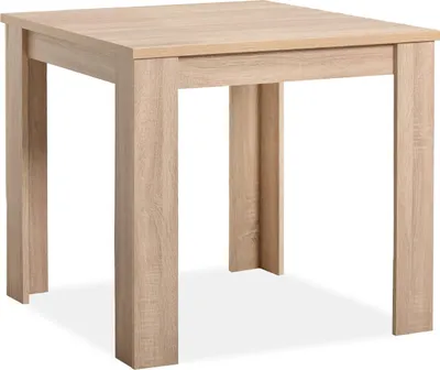 Image de Table à Manager Table Salle a Manger 80x80 cm Table de Cuisine en Bois Chêne