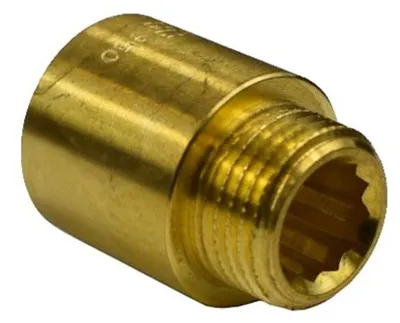 Obrázok produktu pre Závitové kovanie mosadzný kohútik 1/2" AG x 1/2" IG 30 mm