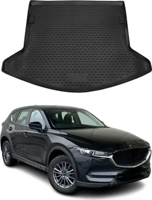 Produktbild von Kofferraummatte Kofferraumwanne für Mazda CX-5 2017-2025 Gummi TPE Schwarz