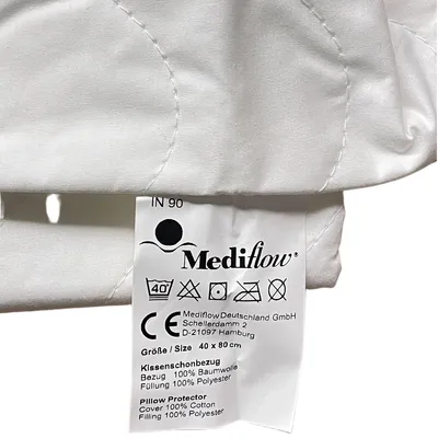 Produktbild von Mediflow r gesteppter Kissenschutz Wasserkissen Schlafkissen Gr. 40 x 80cm weiß Neu