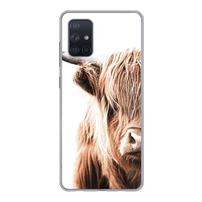 Produktbild von MuchoWow® Handyhülle Schutzhülle Hülle für Samsung Galaxy A51 Schottischer Highlander - Kuh - Tiere Silikon Softcase Handy Hülle - Schutzabdeckung