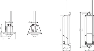 Produktbild von THEBEN AG Theben weiß thePiccola P360-100 DE WH Präsenzmelder Einbau 2090200