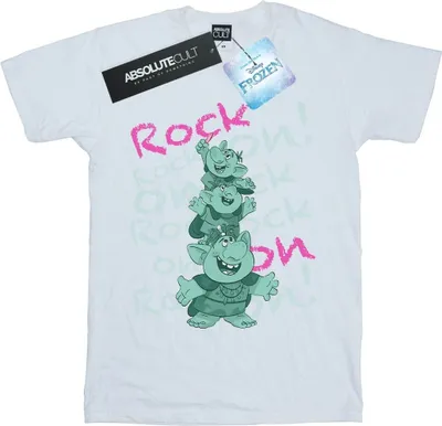 Image de Disney - T-shirt pour homme « Frozen Trolls Rock On » BI27371 (L) (blanc)