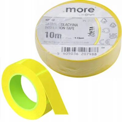 Immagine prodotto di Nastro isolante 15mm x 0,13mm GIALLO 10m