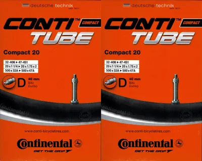 Produktbild von Continental Schlauch Compact 20 20x1 1/4-1.75"x2 32/47-406/451 DV 40mm