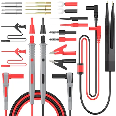 Multimeter-Testkabel-Set 23-in-1 mit Krokodilklemmen und Sonden