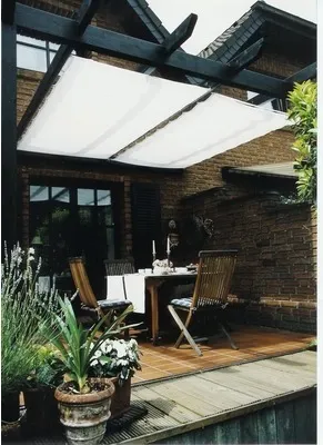 Produktbild von Seilspann-Sonnensegel weiß 270x140 cm