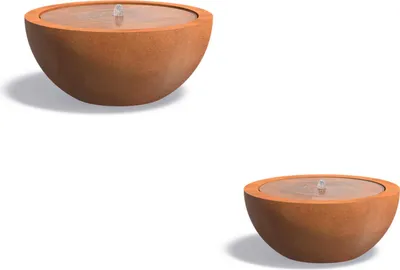 Produktbild von Adezz Bayou aus Corten-Stahl Wasserelement Inkl. Pumpe, Brunnen und LED-Beleuchtung