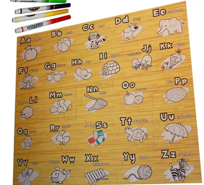 Produktbild von Emaj Holzpuzzle Zum Ausmalen 32 Teile