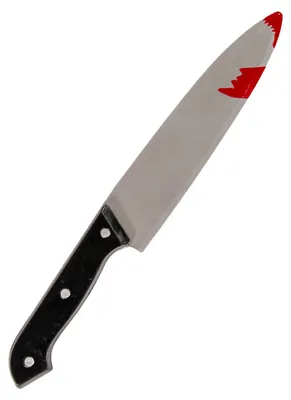 Produktbild von Schlachthaus Messer mit Blutspritzer als Spielzeugwaffe & Kostümzubehör