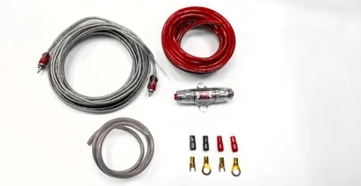 Produktbild von CCA Kabelset auf Basis 10mm² mit Mini ANL Sicherungshalter und Cinchleitung