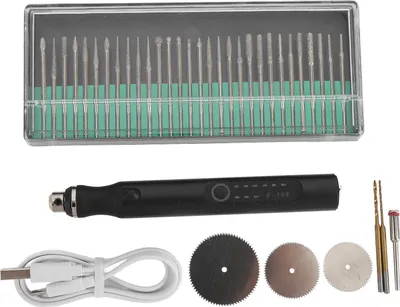 Zdjęcie produktu dla Elektryczne pióro do grawerowania 3 prędkości regulowane akumulatorowe urządzenie do wytrawiania z narzędziami do kamieni jubilerskich