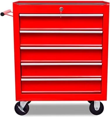 Produktbild von Werkzeugkoffer 5 Schubladen rot 22kg