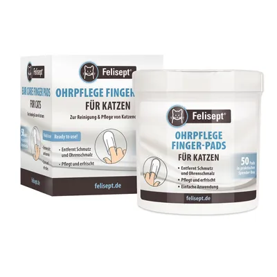 Immagine prodotto di ardapcare Felisept Ear Care Finger Pads per gatti - 50 (non utilizzati)