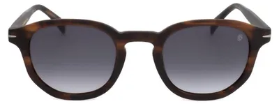 Productafbeelding van David Beckham DB 1007/S, mat bruin, gestreept, 49/24/145, zonnebril voor heren