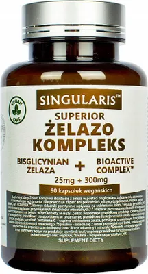 Zdjęcie produktu dla Singularis, Żelazo kompleks + bioactive complex, 90 kapsułek