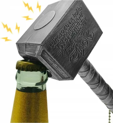 Obrázek produktu pro Stříbrný magnet Mjolnir