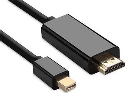 Zdjęcie produktu dla Hamlet XVCMDP-HDM180, 1,8 m, Mini DisplayPort, HDMI, Męska, Męska, Prosty