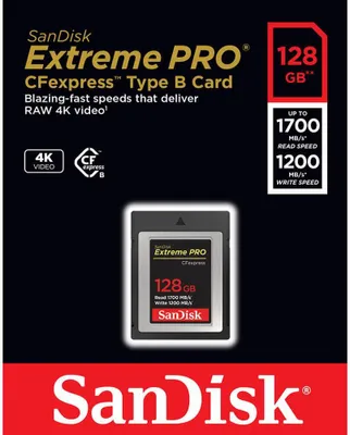 Immagine prodotto di SanDisk Extreme Pro - Scheda di memoria flash - 128 GB - CFexpress