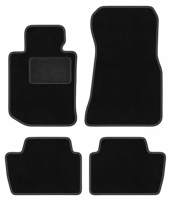 Image de Tapis de sol en moquette pour BMW 4 G23 2021-2022 (cabriolet) – jeu 4 pièces, noirs, sur mesure – Wielganizator LUX