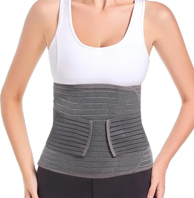 Produktbild von Postpartale Bauchbandage, verstellbarer Bauch- & Stützgürtel nach Geburt oder Operation, ergonomische Unterstützung