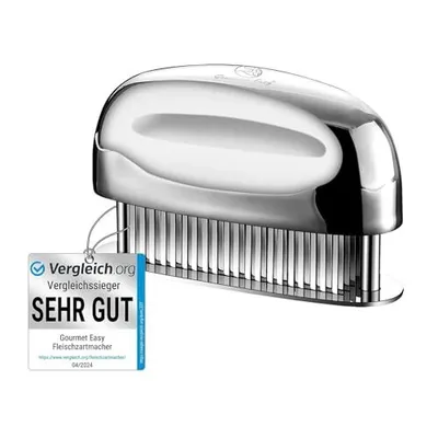Immagine prodotto di Inteneritore per carne con lame ultra affilate - Inteneritore per carne Steaker in acciaio inox al 100% - Inteneritore per carne di manzo/pollo/suino