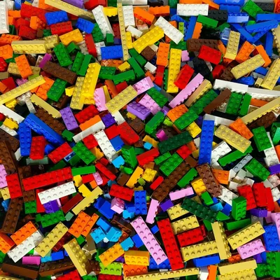 Obrázok produktu pre LEGO® Bricks Vysoké tehly Farebné zmiešané 16000 gr. cca 10000 dielov NOVINKA! Množstvo 10000x
