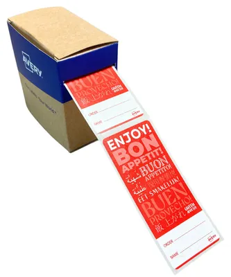 Produktbild von Avery - Etikett Versiegelungsetikett rot 40 x 95 mm 250 Stück