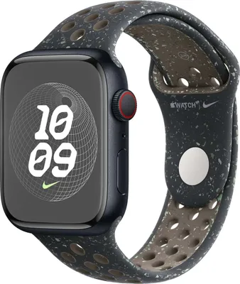 Image de Apple MUV53ZM/A accessoire intelligent à porter sur soi Bande Noir Aluminium, Fluoroélastomère