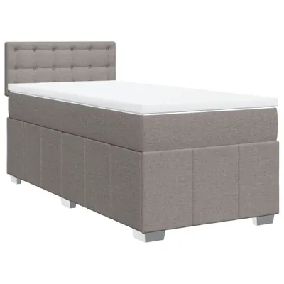 Produktbild von vidaXL Boxspringbett mit Matratze Taupe 80x200 cm Stoff