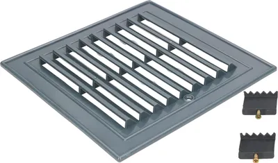 Obrázek produktu pro KOTARBAU® Plastová větrací mřížka 14 cm x 14 cm k přišroubování Plastová větrací mřížka pro krby Antracitová ventilace