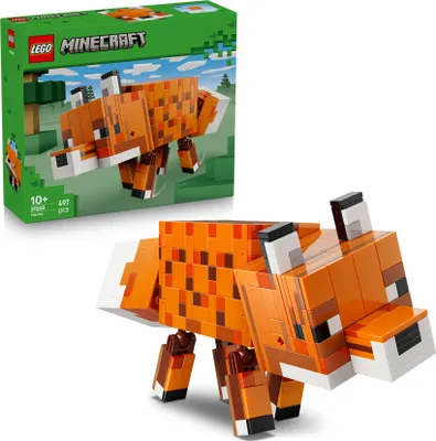 Produktbild von LEGO Minecraft Der Fuchs - 3D-Puzzle Tierfigur mit Zubehör - Gaming Deko für Schlafzimmer oder Gaming Raum - Gamer Spielzeug zum Geburtstag für Jungen, Mädchen und Fans ab 10 Jahren - 21588