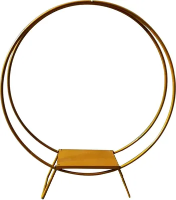 Produktbild von Tortenständer Bogengestell Doppelstangen 80cm Metall Eisen Gold Kuchenständer Runde Ballon Girlande für Geburtstag Hochzeit Dekorationen