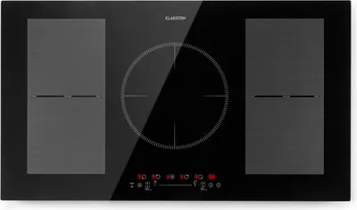Produktbild von Klarstein Induktionskochfeld, Glaskeramik Kochfeld, Induktionskochfeld mit 5 Platten, Einbau-Induktionskochfeld mit Touch-Display, Digitalanzeige und Timer-Funktion, Schnelles Aufheizen, 9300 Watt