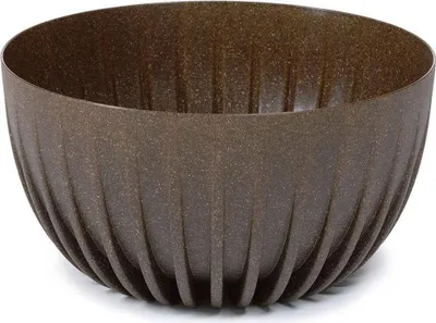 Produktbild von HowHomely Blumentopf Rund 14 cm Höhe, Pflanzkübel, Braun Übertopf für garten balkon