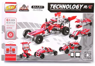 Produktbild von Dromader RC Technic Bausteine Set 10-in-1 191 Teile