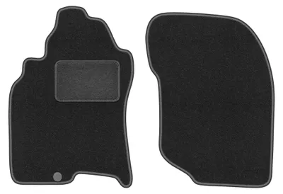 Obrázok produktu pre Predné velúrové koberce pre: Nissan X-Trail I T30 2001-2007 (SUV) – 2 ks, grafitové, na mieru – Wielganizator LUX