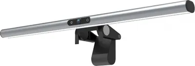 Immagine prodotto di 4smarts 2in1 LightBar Pro Monitorlampe mit FullHD Webcam, silber (456486)