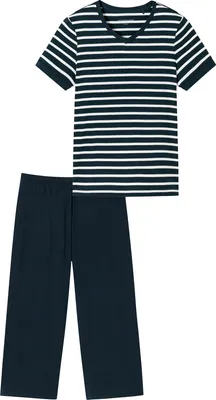 Produktbild von Schiesser Damen-Schlafanzug dunkelblau 50