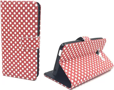 Produktbild von Handyhülle Tasche für Handy ZTE Blade L3 Polka Dot Rot