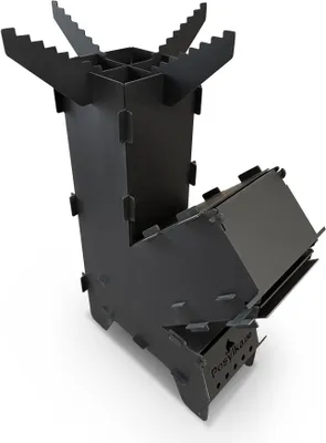 Produktbild von Raketenofen Rocket Stove Stecksystem zerlegbar, Metall 2 mm, Höhe 50 cm