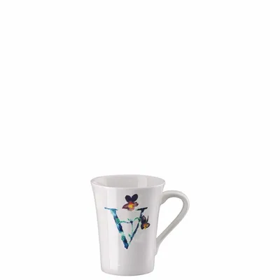 Zdjęcie produktu dla Kubek Hutschenreuther Flower Alphabet V-Viola z uchwytem Bone China 02048-727401-15505