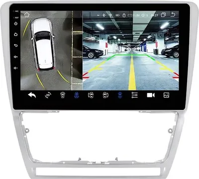 Image de Autoradio avec Bluetooth et caméra – CarPlay – Pour Skoda Octavia II (2008–2013) – Compatible avec Apple et Android – Système stéréo – Navigation – Système de navigation