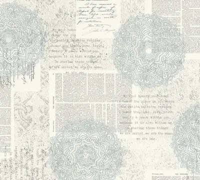 Produktbild von A.S. Création Tapete im Boho Stil Character Vliestapete blau grau weiß 10,05 m x 0,53 m